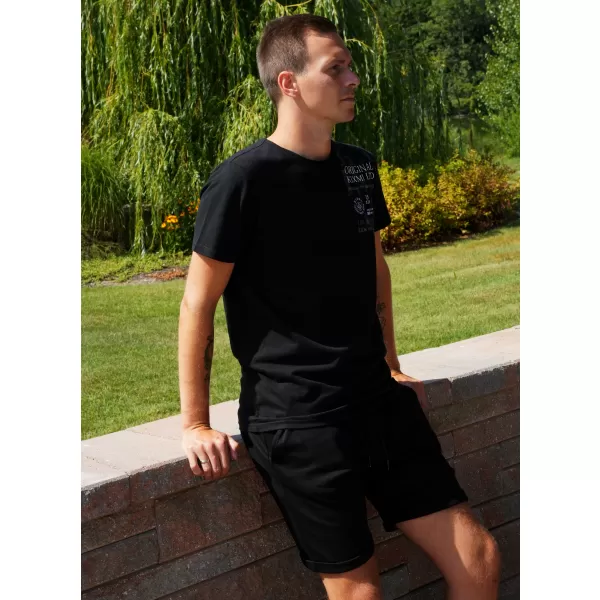  Tricou pentru bărbați KIXMI SEDRICK NEGRU 