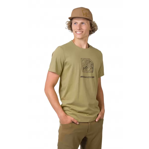  Tricou pentru bărbați HANNAH MIKO KAKI/ANTRACIT 