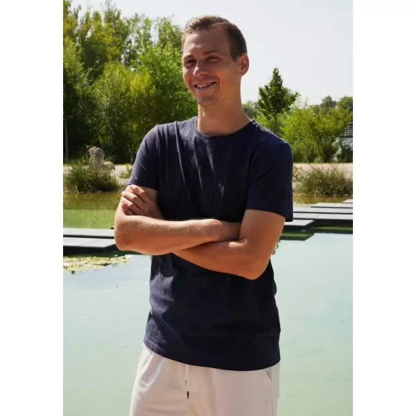  Tricou pentru bărbați ALTISPORT CARLSON ALBASTRU INCHIS 