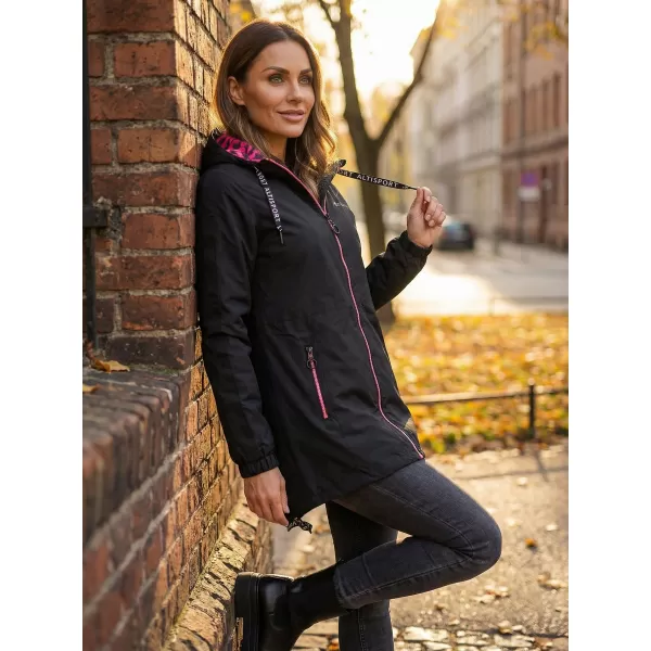  Geaca de dama ALTISPORT CHELSIE NEGRU ROZ 