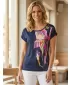 Tricou pentru femei ALTISPORT CELENA ALBASTRU INCHIS