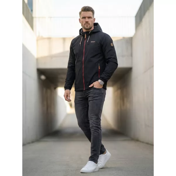  Jachetă pentru bărbați ALTISPORT CARLEY NEGRU/ROSU 