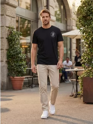 Tricou pentru bărbați SAM 73 FELIPE MT 843 NEGRU