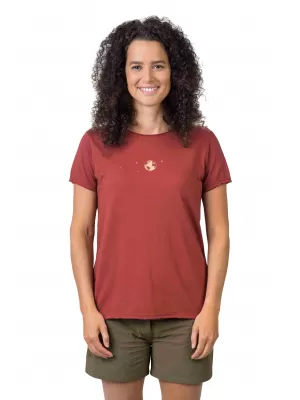 Tricou pentru femei HANNAH EDITH MARSALA