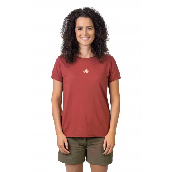  Tricou pentru femei HANNAH EDITH MARSALA 