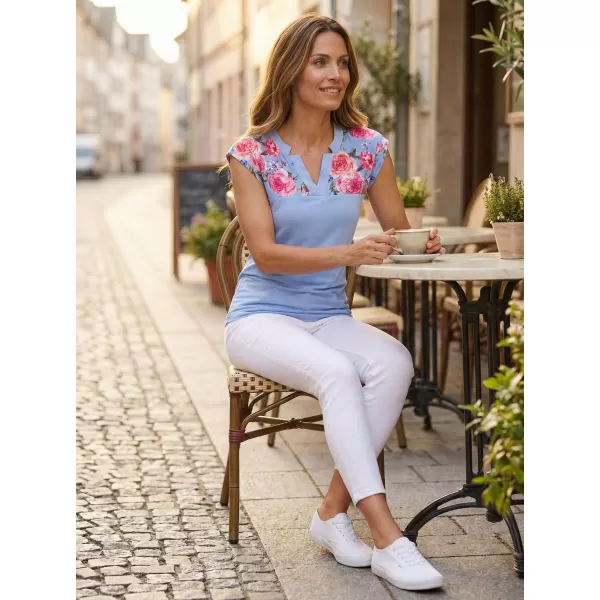  Tricou pentru femei ALTISPORT CLARA ALBASTRU 