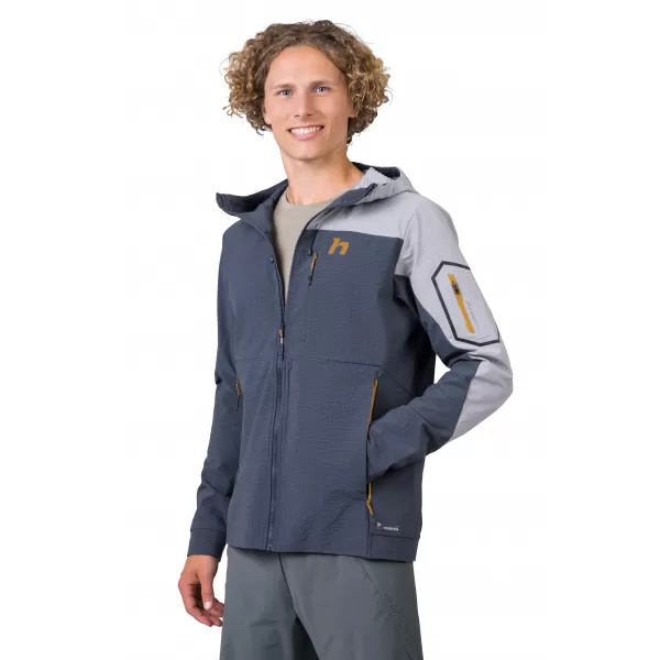  Jachetă pentru bărbați HANNAH AREN HOODY CERNEALĂ/PIELE DE RECHIN 