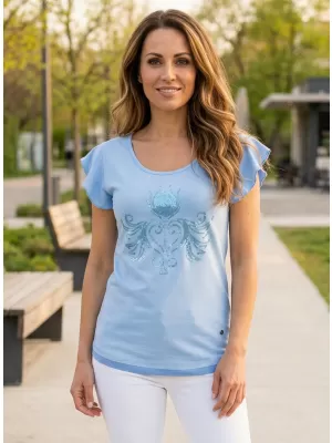 Tricou pentru femei KIXMI SAMMI ALBASTRU