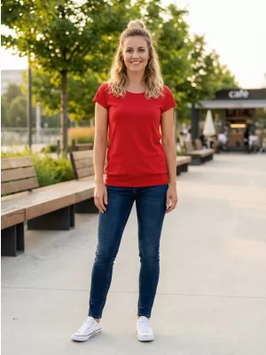 Tricou pentru femei ALTISPORT NoPrint NP/ALW021 ROȘU