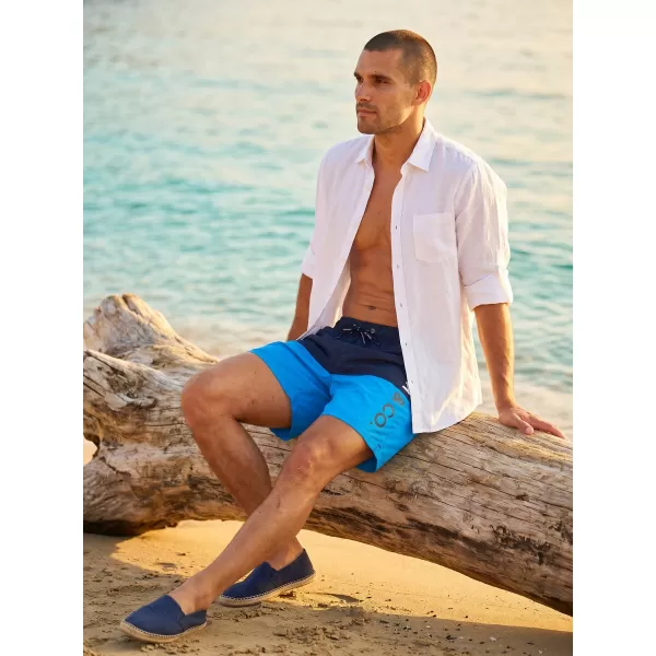  Pantaloni scurți de înot pentru bărbați SAM 73 EDUARDO MS 818 ALBASTRU STRĂLUCITOR 