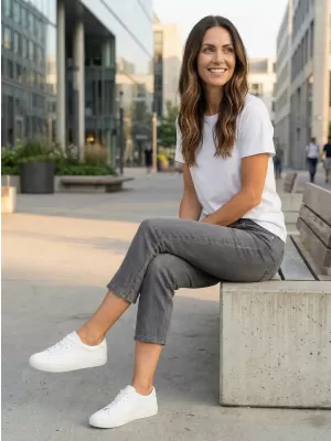 Pantaloni 3/4 dama SAM 73 ANTONELLA WK 813 NEGRU
