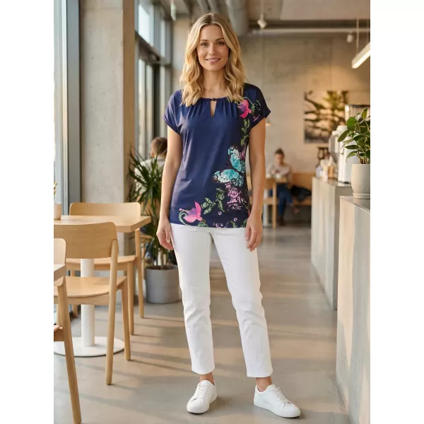  Tricou pentru femei ALTISPORT CARINE ALBASTRU INCHIS 