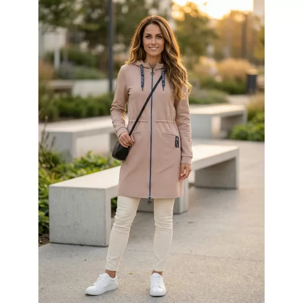  Hanorac de dama ALTISPORT CELIA BEJ/ALBASTRU 