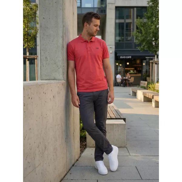  Tricou pentru bărbați KIXMI SPENCER ROSU ALBASTRU 