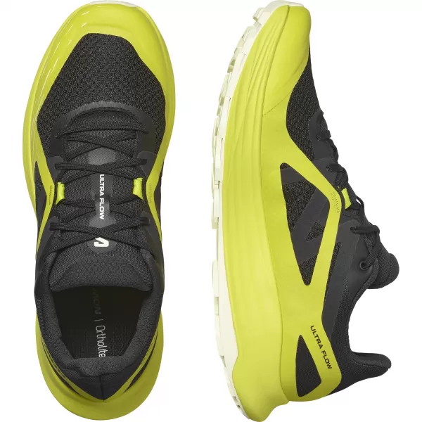  Pantofi pentru bărbați SALOMON ULTRA FLOW L47462500 NEGRU/ IZVOR SULF/GALBEN TRANSPARENT 