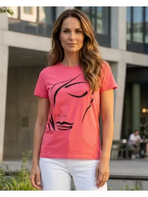 Tricou pentru femei SAM 73 MARIANELA WT 905 ZMEURA USOARA