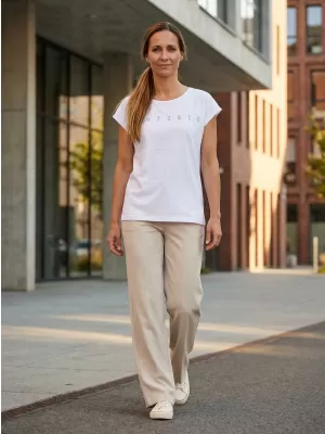 Tricou pentru femei SAM 73 OCTAVIA WT 921 ALB
