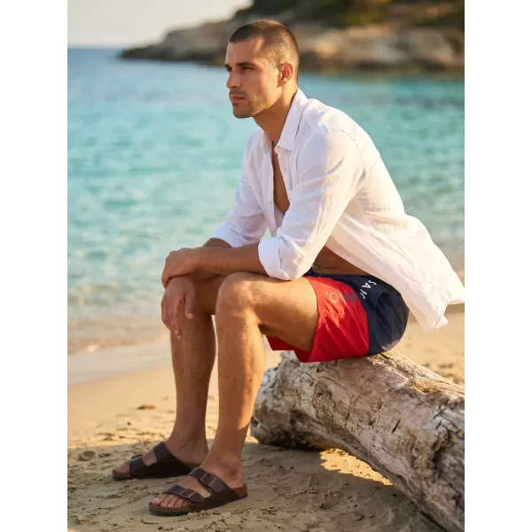  Pantaloni scurți de înot pentru bărbați SAM 73 EDUARDO MS 818 ROŞU 
