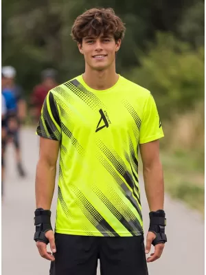 Tricou funcțional premium pentru bărbați ALTISPORT VOJ/ALM028TR01 GALBEN NEON
