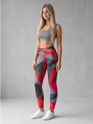 Jambiere lungi premium de damă ALTISPORT VOJ/ALW007LEG01 ROȘU