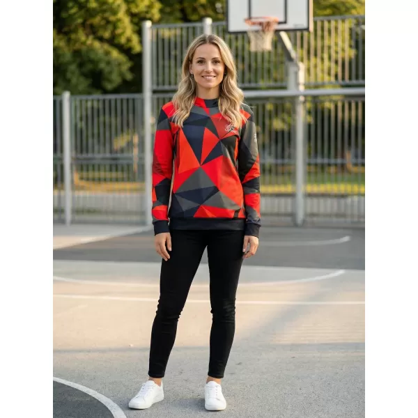  Hanorac funcțional premium pentru femei ALTISPORT VOJ/ALW007MI01 ROȘU 