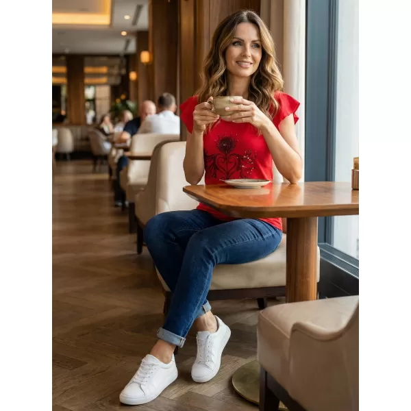 Tricou pentru femei KIXMI SAMMI roşu 