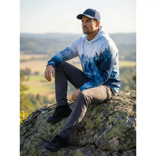  Hanorac funcțional premium pentru bărbați ALTISPORT VOJ/ALM030MI01 ALBASTRU 