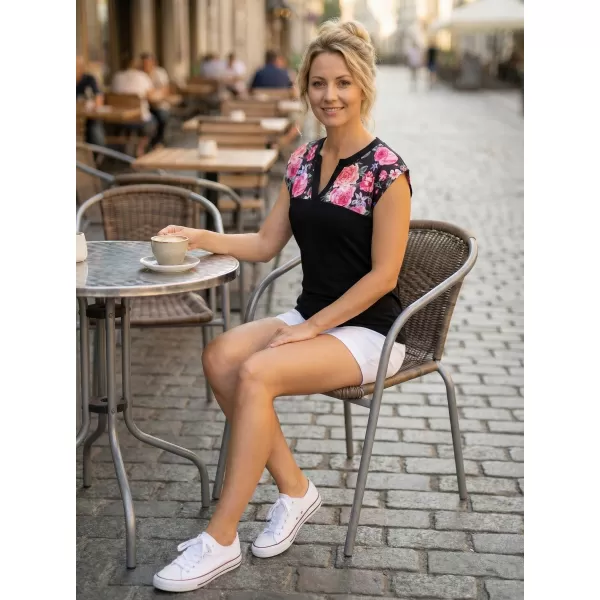  Tricou pentru femei ALTISPORT CLARA NEGRU 