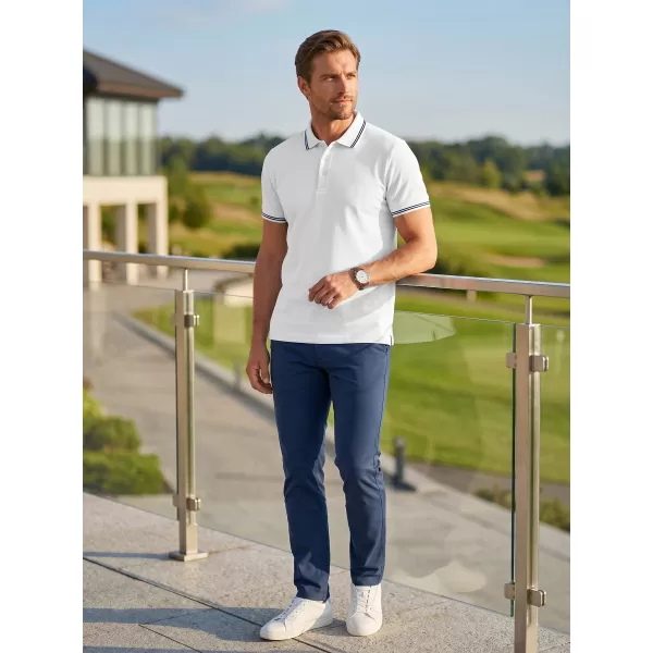  Tricou pentru bărbați cu guler ALTISPORT NoPrint NP/ALM912 ALB 