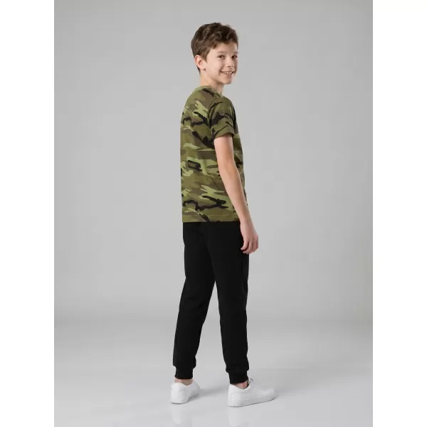  Tricou pentru copii ALTISPORT NoPrint NP/ALK941 VERDE DE CAMUFLAJ 