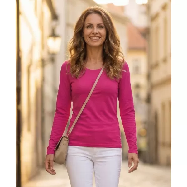  Tricou de damă cu mâneci lungi ALTISPORT NoPrint NP/ALW931 ZMEURĂ 