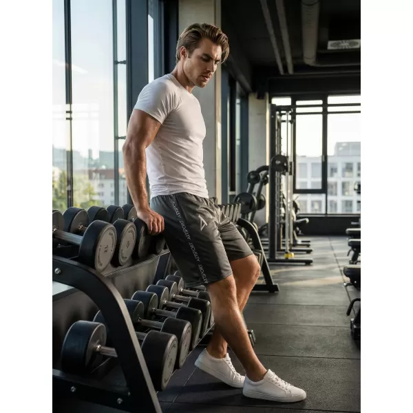  Pantaloni scurți funcționali premium pentru bărbați ALTISPORT VOJ/ALM021KRA01 GRI 
