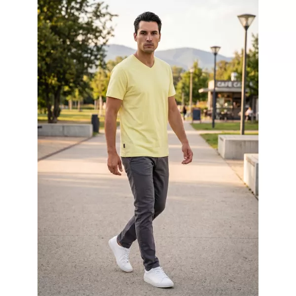  Tricou pentru bărbați SAM 73 FIDEL MT 844 GALBEN DESCHIS 