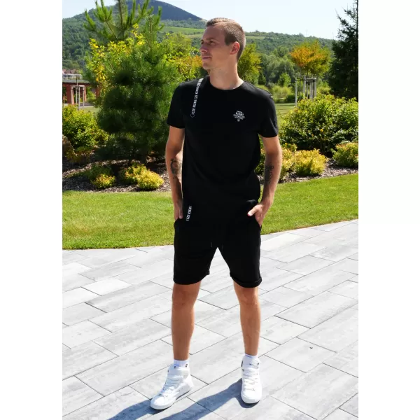  Tricou pentru bărbați KIXMI SIMEON NEGRU 