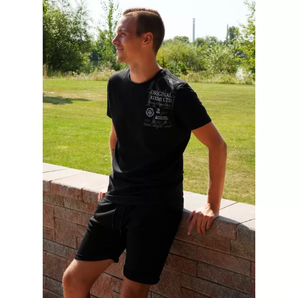  Tricou pentru bărbați KIXMI SEDRICK NEGRU 