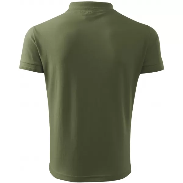  Tricou pentru bărbați cu guler ALTISPORT NoPrint NP/ALM302 KAKI 
