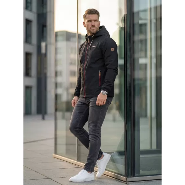  Jachetă pentru bărbați ALTISPORT CARLEY NEGRU/ROSU 