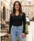 Tricou de damă cu mâneci lungi ALTISPORT NoPrint NP/ALW721 NEGRU