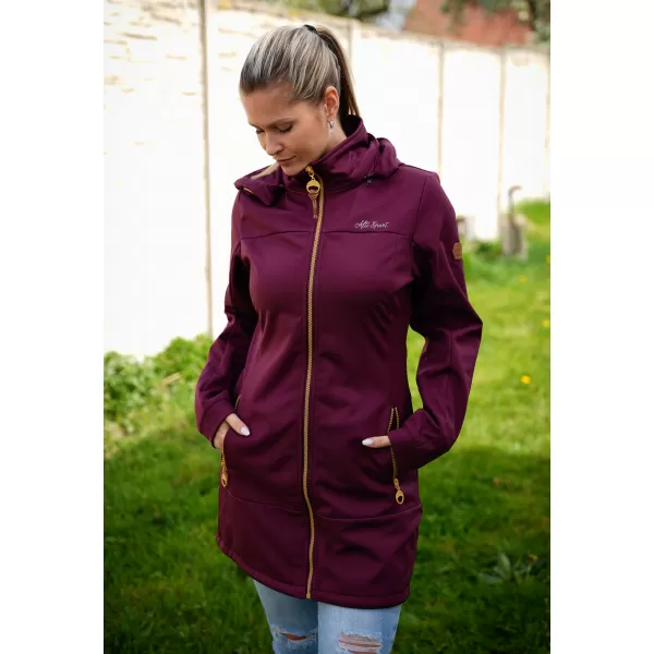  Palton softshell dama ALTISPORT CIARA BURGUNDIA 