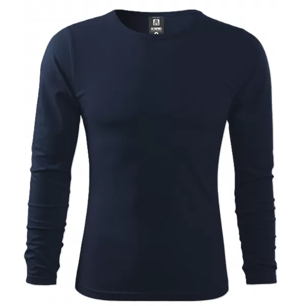  Tricou pentru bărbați cu mâneci lungi ALTISPORT NoPrint NP/ALM911 ALBASTRU MARIN 