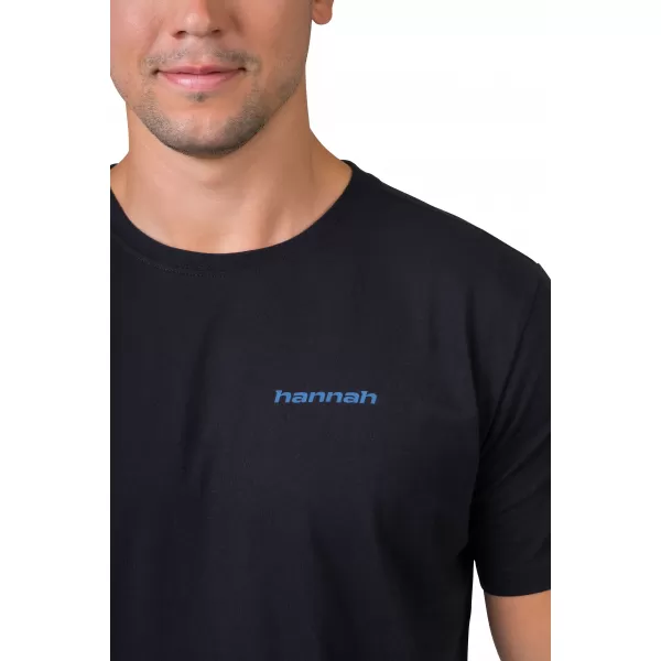  Tricou pentru bărbați HANNAH RAVI ANTRACIT/ALB 