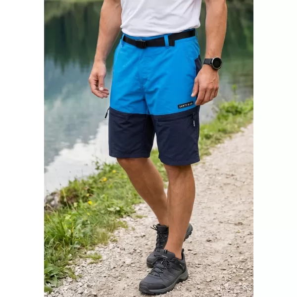  Pantaloni scurți pentru bărbați SAM 73 CELESTINO MS 814 ALBASTRU STRĂLUCITOR 