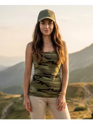 Maieu de damă ALTISPORT NoPrint NP/ALW63C VERDE DE CAMUFLAJ