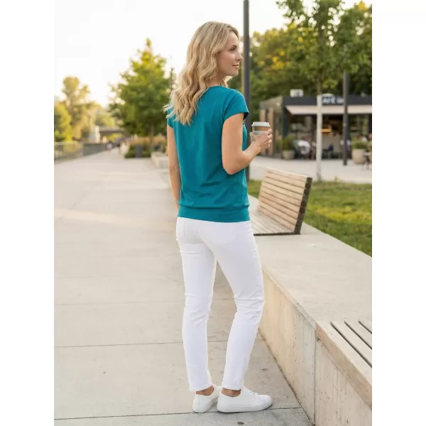 Tricou pentru femei ALTISPORT NoPrint NP/ALW021 TURCOAZ ÎNCHIS 