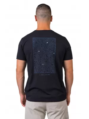 Tricou pentru bărbați HANNAH RAVI ANTRACIT/ALB