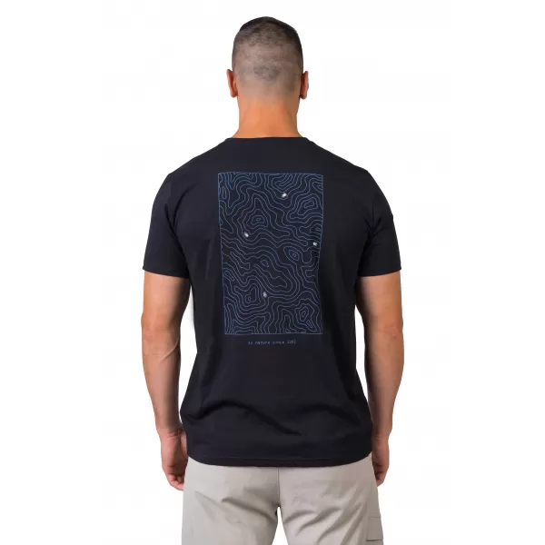  Tricou pentru bărbați HANNAH RAVI ANTRACIT/ALB 