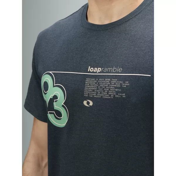  Tricou pentru bărbați LOAP BESNUR CLM2417 ALBASTRU ÎNCHIS 
