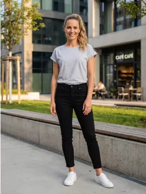 Tricou pentru femei SAM 73 IRIS WT 910 GRI DESCHIS