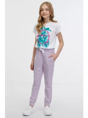 Pantaloni de trening pentru fete SAM 73 SULA KK 528 LAVANDĂ