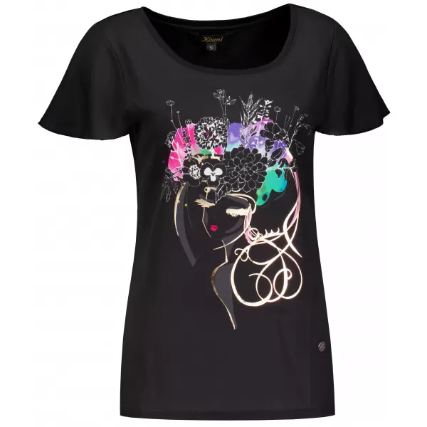  Tricou pentru femei KIXMI SINDY NEGRU 